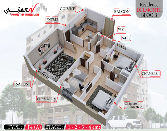 Appartement F4 (A)