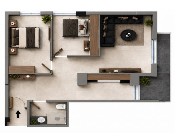 Appartement F3 (B)